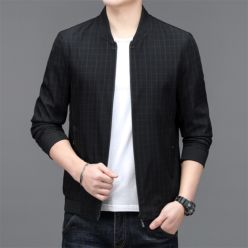 BSTN9830春季新款2023年男士休闲长袖青年夹克商务外套P65,男装夹克,电商B360