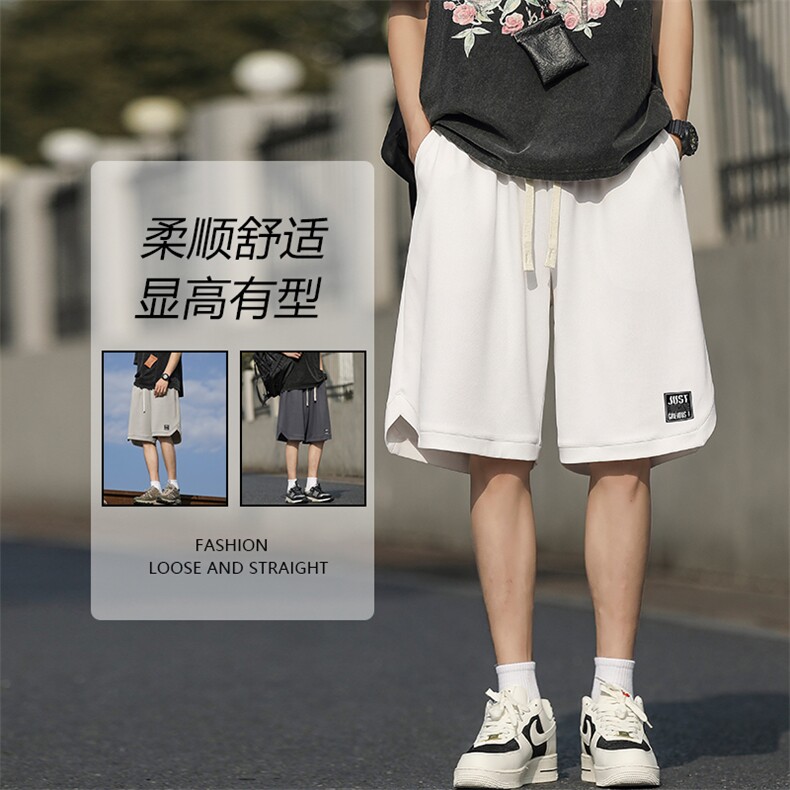 抽绳休闲男夏季贴标高级感休闲舒适五分裤子XD2313特批35,男装牛仔裤,星座718