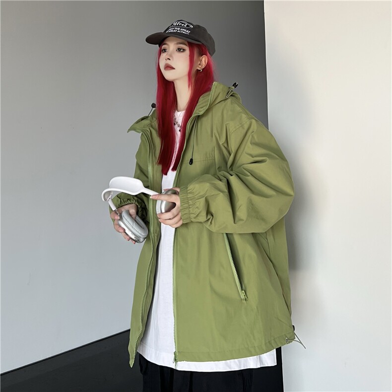 美式冲锋衣外套男女连帽防风机能夹克insW993P80,男装夹克,星座1116-2