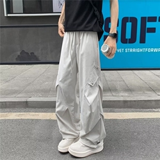 伞兵裤子男款秋季运动宽松直筒垂感工装休闲长裤J41-310B-2-P35，男装工装外套，星座310B-2