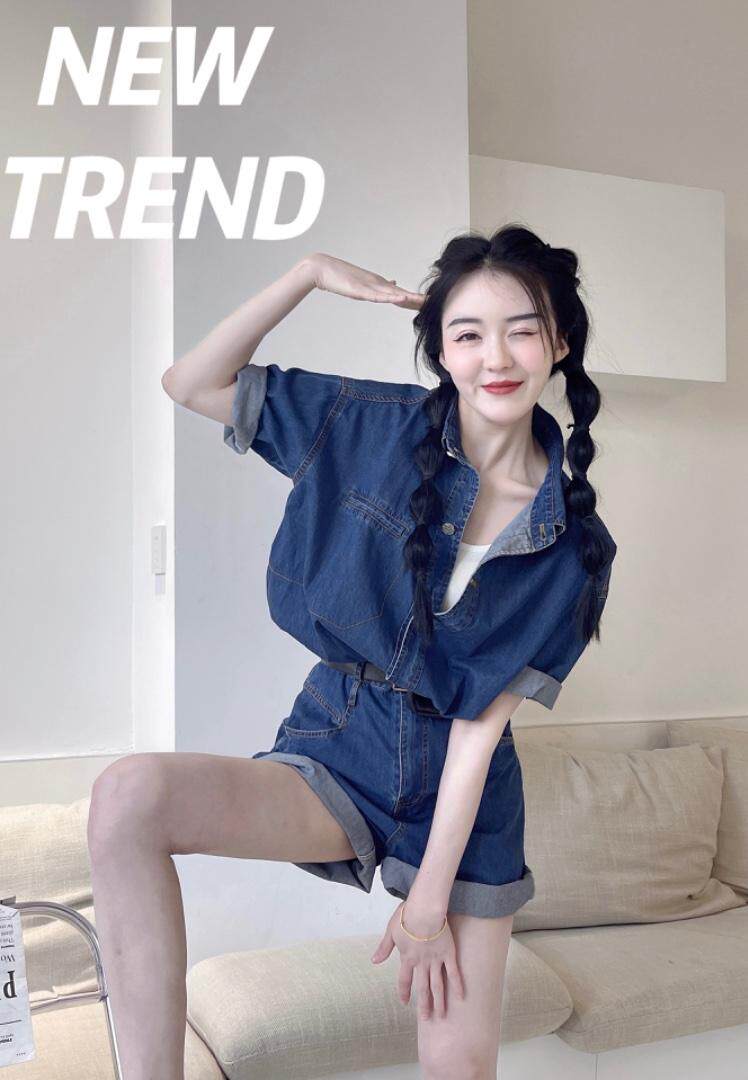 夏季新款连体裤，女装连体裤，浅卡