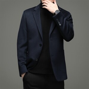 山羊绒外套西服男士冬季商务休闲单西服商务休闲西装YL9810-P355，男装西服，电商B212（原钱塘6029）