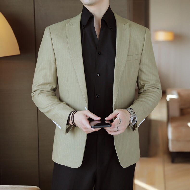 26做货-男士休闲西装修身韩版西服外套小西装上衣DX6932P165,男装西服套装,电商D216