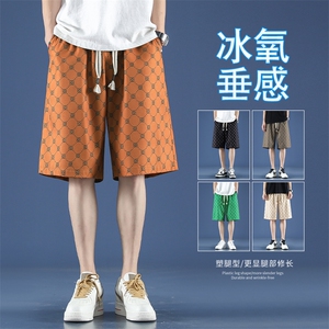 夏季新品速干五分裤时尚满布印花运动休闲裤  DK280特批17图片