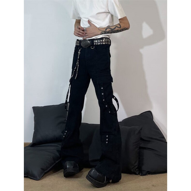 ins气质慵懒日系新款百搭牛仔裤文艺时尚原宿潮流流行简约，男装牛仔裤，星座506A