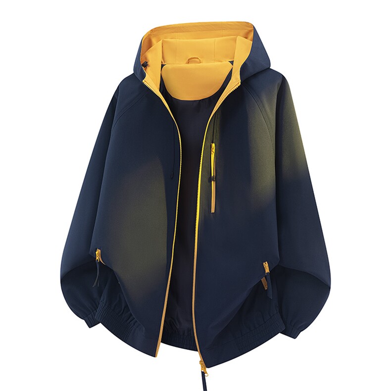 美式高街户外骑行登山服防水防风宽松大码潮百搭夹克外套8601-P55,男装夹克,电商B306