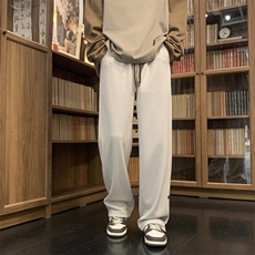 垂感裤子男新款阔腿宽松加绒潮流休闲卫裤K932特批32加绒特批42，男装休闲裤，星座718-1