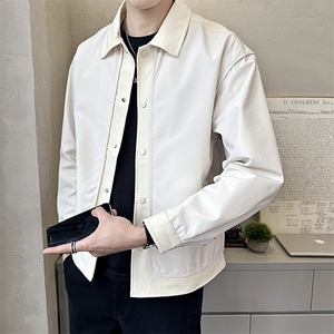 @店主-抖音男士高端针织拼接假两件工装夹克外套505-P100图片