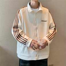 秋季青春流行男夹克麂皮绒三杠外套W183P58，男装夹克，星座1116-2
