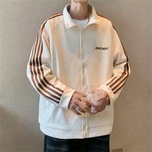 秋季青春流行男夹克麂皮绒三杠外套 W183 P58图片