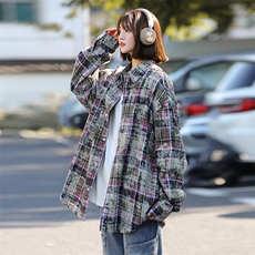 潮流宽松休闲上衣高街潮牌衬衫161-6577-P48，男装衬衫，电商A161