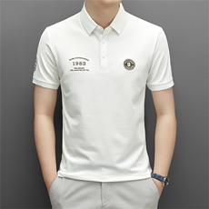 夏季短袖POLO衫中青年男装时尚百搭商务休闲翻领t恤QS3035-P70，男装Polo衫，星座1105-3