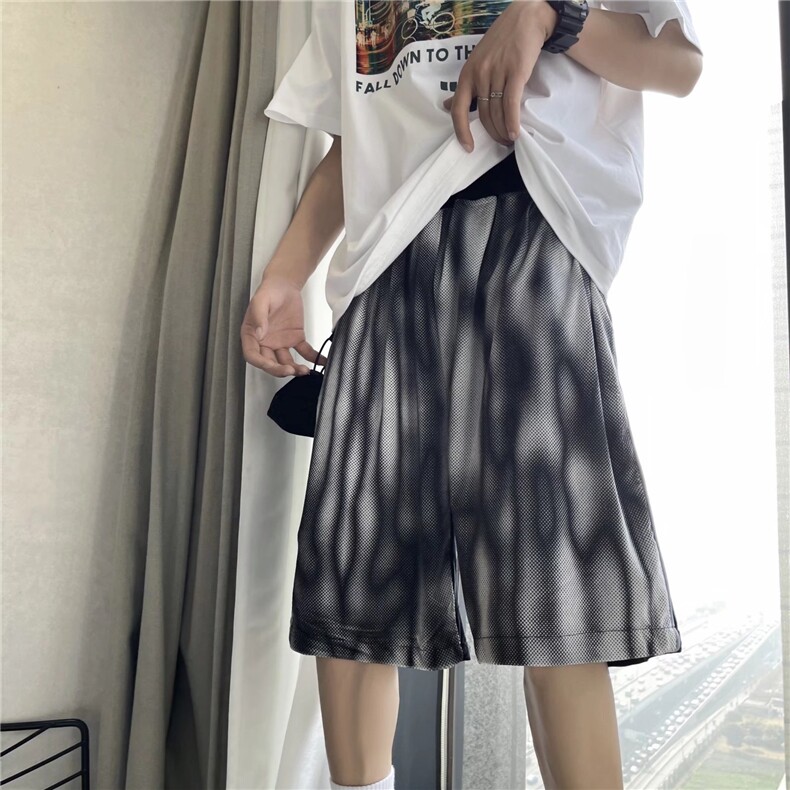 男夏季休闲男韩版潮流宽松抽绳直筒裤砖石绒FA101P32,男装休闲裤,星座1116-2