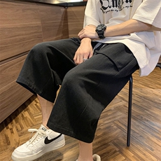 工装七分裤男生休闲裤锈红色KD534-P45，男装牛仔裤，电商D312-1