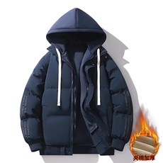 棉服外套2025冬季新款情侣潮牌加厚连帽假两件棉衣MY0777-P82，男装棉衣，星座610（原A335）