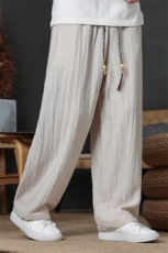 2026原创新款风男装宽松棉麻直筒裤亚麻休闲裤K178-P60主推，男装休闲裤，电商B277(原6028)