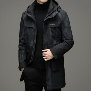 中老年白鸭绒羽绒服男冬季新款中年加厚外套爸爸装MYYL8870-P350图片