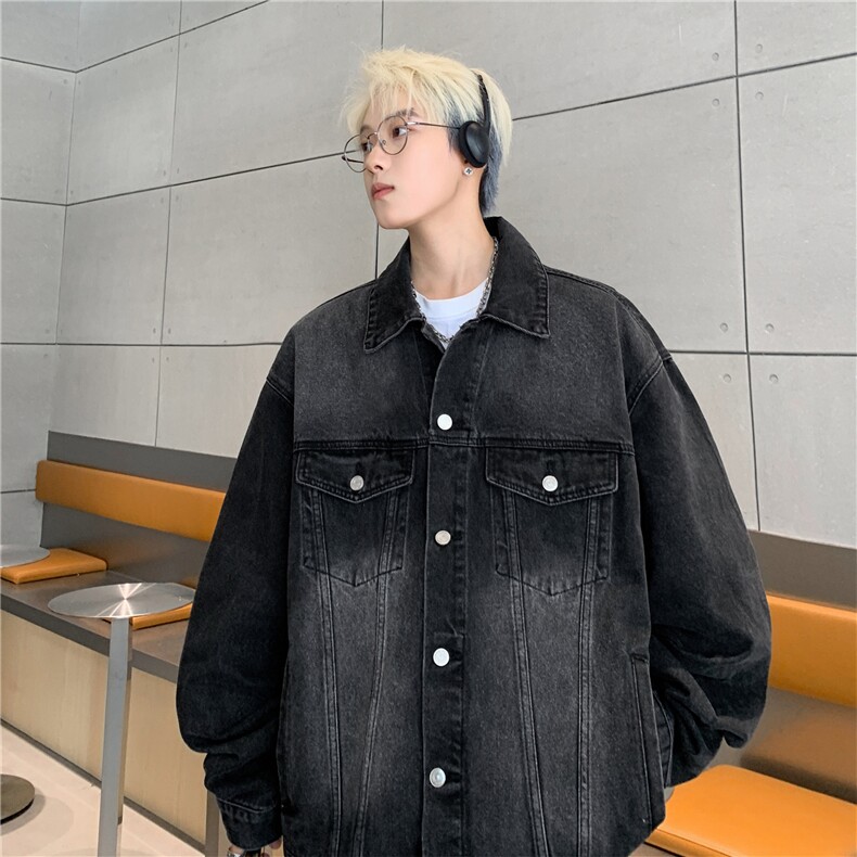 2025新款抖音品质男士水洗工装牛仔夹克外套上衣N1077/P98,男装工装外套,星座202