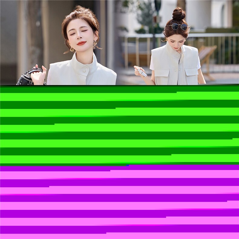 时尚套装女2026夏新款高级感气质轻熟风洋气马甲休闲阔腿裤三件套,女装套装/套裙,艾仟回(原伊仟回)