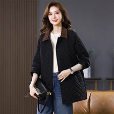 2024秋冬袖口长款棉衣，女装棉衣/棉服，小林双子