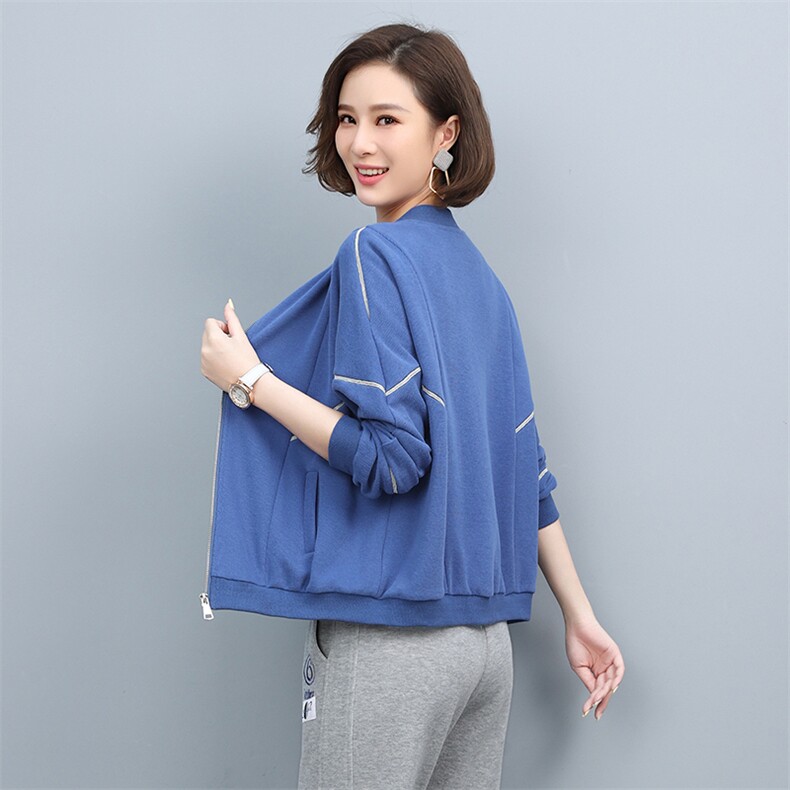 2024年春季新款潮韩版宽松百搭卫衣女连帽衫洋气减龄短外套女短款,女装短外套,依恋蒂丝