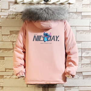 MM48173-P130 冬季大毛领衣男士大码加厚袄男服 砖墙图片