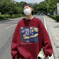 直播360克重磅美式印花卫衣Y229特P28同步供应华棉品质P38特，男装卫衣，电商A486