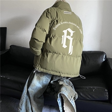 冬季新款加厚保暖美式高街潮流宽松外套棉服JK23544特批65控108，男装棉衣，星座605(原A050)