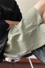 ins美式高街宽松短裤潮流拉链设计五分裤B315-K23253-特p20控38，男装休闲裤，电商B315