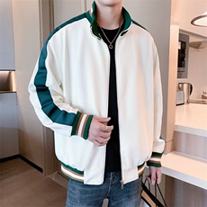 秋季时尚休闲拼色棒球服潮牌潮流运动服男士学生夹克外套JK7359，男装夹克，星座1116A-2（原606A-1）