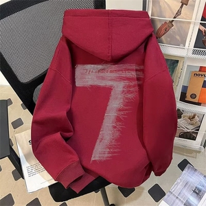 连帽卫衣时尚潮流气质简约新款慵懒百搭原宿日系文艺ins流行图片
