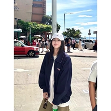 日系廓形细条纹长袖衬衫男女简约风春秋新款cityboy宽松衬衣外套，男装衬衫，星座506A