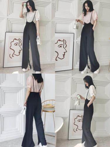 韩版显瘦大长腿背带裤，女装，YO\VLF雅洛菲