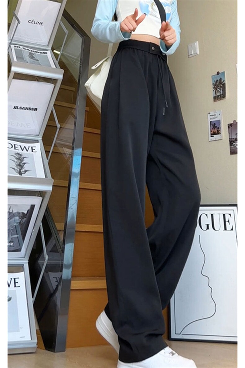 大码潮流高级感小直筒垂坠感冰丝休闲裤西裤K8549-P33【特价】,男装西裤,电商A007