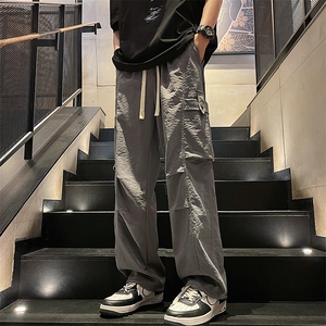 直播数据款 春季新款大口袋伞兵裤宽松直筒休闲裤工装裤 K515-P42图片