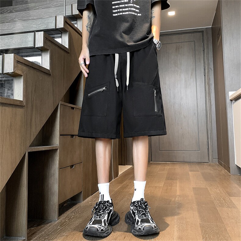 多口袋工装短裤男款夏季潮牌街头宽松百搭五分裤TK602P32，男装牛仔裤，星座1013-1