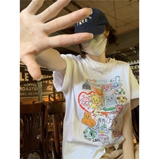T0756-P25趣味卡通彩绘印花纯棉T春夏新款休闲百搭短袖，男装T恤，星座617A-2
