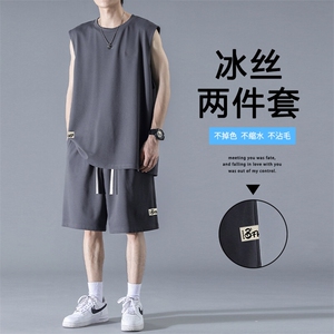 冰丝透气时尚百搭亲肤休闲夏季清爽潮流套装 TZ85-特批68109图片