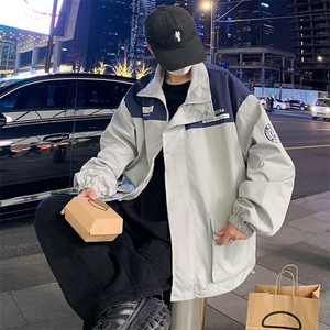 衣潮流23新款拉链标准百搭男慵懒文艺时尚日系潮218-8JKJ19P65图片