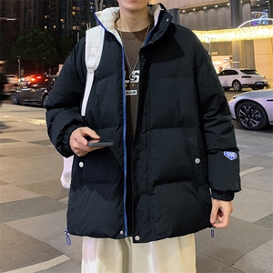 新款百搭设计感纯色港风棉衣M068B-P90控148图片