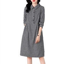 罗得堡2022年秋装新款连衣裙7805，女装连衣裙，罗得堡