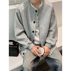 新款卫衣男外套潮牌圆领开衫上衣长袖外套513AKS2689P45，女装短外套，星座513A