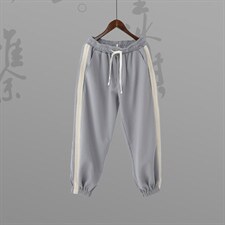 2022夏季新款华夫格男织带宽松大码休闲束脚九分裤K23659-P38，男装休闲裤，星座1115-1