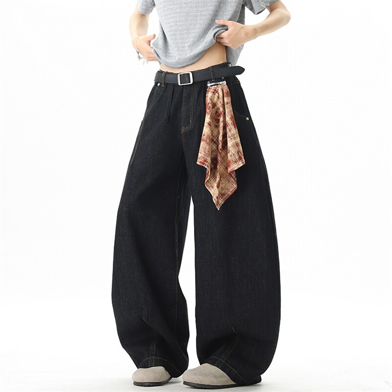 可拆卸方巾丹宁牛仔裤男女cp207-特p50,男装牛仔裤,电商B371
