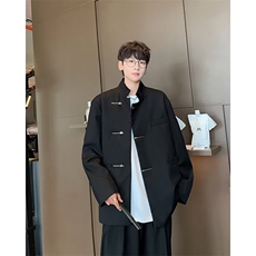 秋季新款时尚新中式西装垫肩外套X8158P55，男装西服套装，星座1116-2