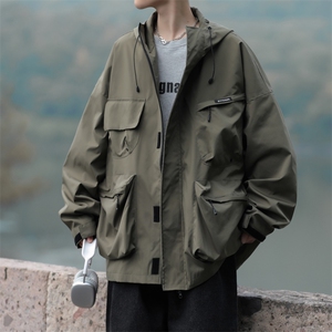 2024春季新款美式机能冲锋衣设计感工装连帽夹克现货W8134-P66