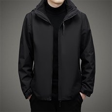 中年男士冲锋上衣户外外套男春秋季加厚运动服三合一防风工装夹克，男装夹克，电商B212（原钱塘6029）