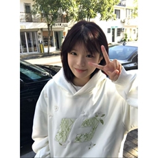 5226-P52原版做工刺绣贴布纯棉华棉复合休闲卫衣男女同款薄款，女装卫衣/绒衫，星座617A-2