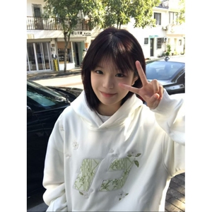 5226-P52原版做工 刺绣贴布纯棉华棉复合休闲卫衣男女同款薄款图片