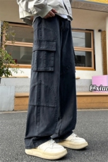 XZ616秋冬重磅加厚工装缉明线拼接复古休闲长裤TY1160P75控98，男装工装外套，星座512A（原616）
